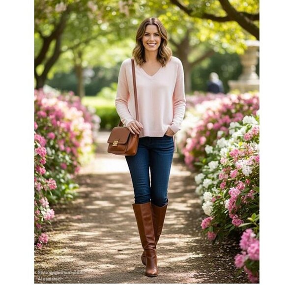 JOIE - Wool/cashmere blend long sleeve v-neck knit sweater - Picture 2 of 8